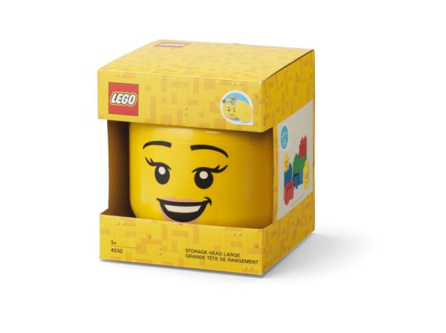 40320803 LEGO suur peakujuline hoiuklots Happy Girl